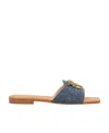 Pinko Slip-on Denim Sandals