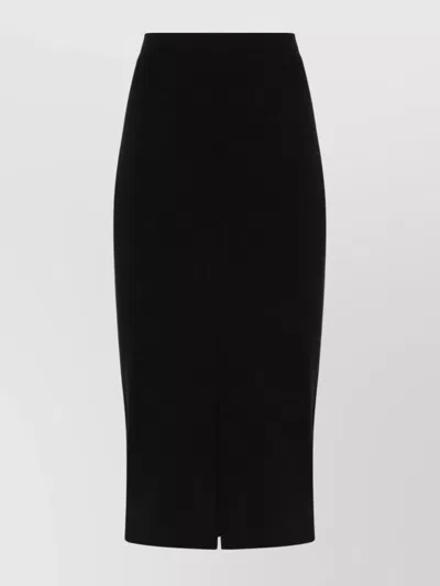 Pinko Slit Back High Waist Knee-length Pencil In Black