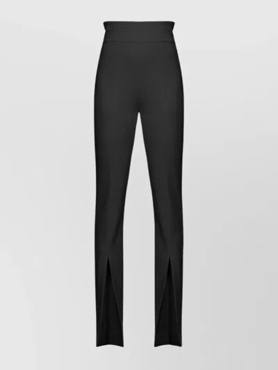 PINKO SLIT FRONT HIGH WAIST TROUSERS WITH SEAM DETAILING
