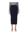 Pinko Side-slit Long Skirt In Black
