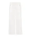 Pinko Slitted Linen Midi Skirt