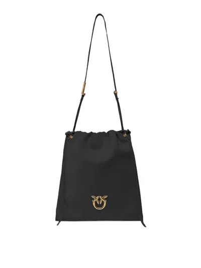 Pinko Slouchy Bag Medium Shoulder Bag In Black