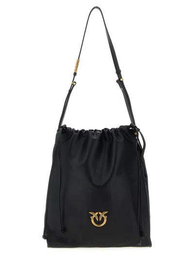 Pinko Slouchy Bag Shoulder Bags Black