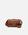 Pinko Slouchy Mini Love Bag Small Shoulder Bag In Cloud Leather