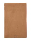 Pinko Slovenia Ribbed Label Scarf In Brown