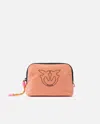 Pinko Small Bag In Recycled Fabric With Logo