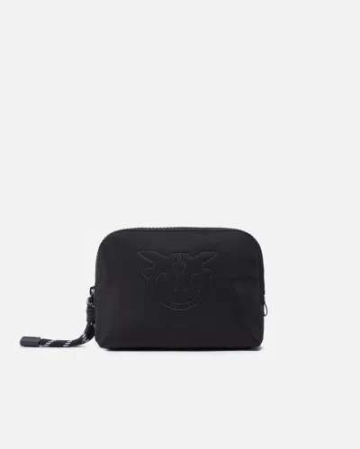 Pinko Small Bag In Recycled Fabric With Logo