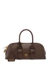 Pinko Bowling Bag Baguette Vitello Morbido In Brown