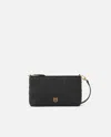 Pinko Small Flat Bag In Crocheted Raffia With Removable Shoulder Strap