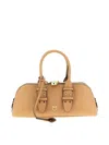 Pinko Escape Baguette Small Handbag In Nude