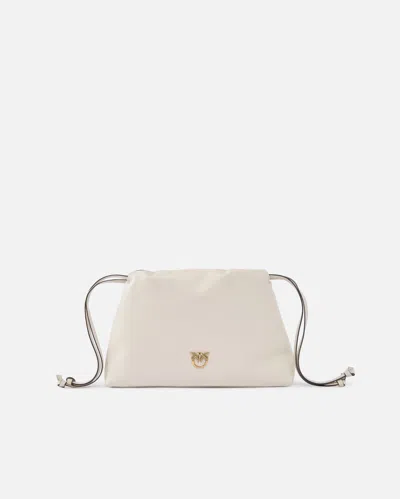 Pinko Small Lather Shoulder Bag With Drawstring In Multi