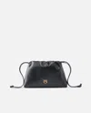 Pinko Small Lather Shoulder Bag With Drawstring In Multi
