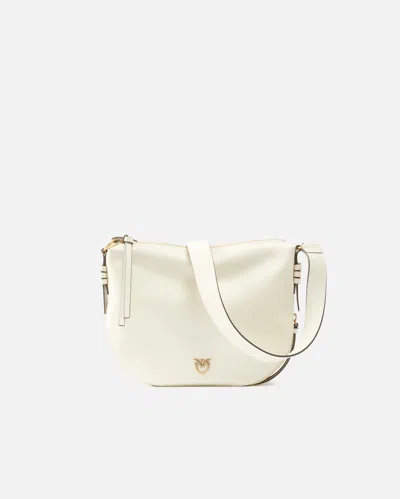 Pinko Small Leather Hobo Shoulder Bag With Zip In Multi