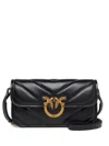 Pinko Small Love Bag Box Crossbody Bag In Napa In Black