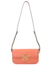 Pinko Small Love Bag In Orange