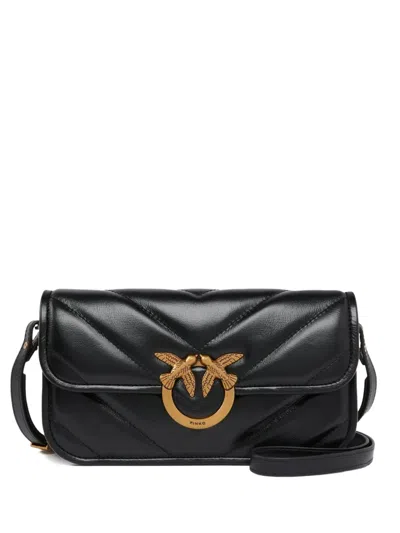 Pinko Small Love-birds Cross Body In Black