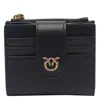 Pinko Small Love Birds Wallet In Black