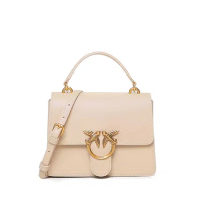 Pinko Small Love One Classic Tote Bag In Neutral
