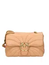 Pinko Small Love Puff Chain-strap Shoulder Bag In Nude