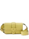 Pinko Small Mini Love Shoulder Bag In Green