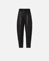 Pinko Small Sequin P-pants Trousers In Limo Black