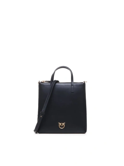 Pinko Small Shopper Bag In Black