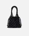 Pinko Borsa A Spalla Piccola Con Micro Strass In Black