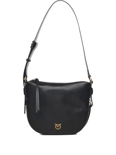 Pinko Small Zip Shoulder Bag In Black
