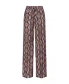 Pinko Snake-print Palazzo Pants In Multicolor