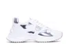 Pinko Ariel 15 White Sneakers With Mirror Panels And Logo Patch On The Tongue In Tech Fabric Woman