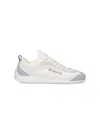 Pinko White Latte Knit Fabric Sneakers With Light Gray Details In White