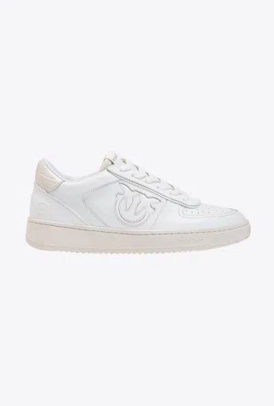 Pinko Sneakers With Inserts In Bianco Brill.