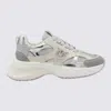 Pinko Ariel Mirror-finish Sneakers In Gray