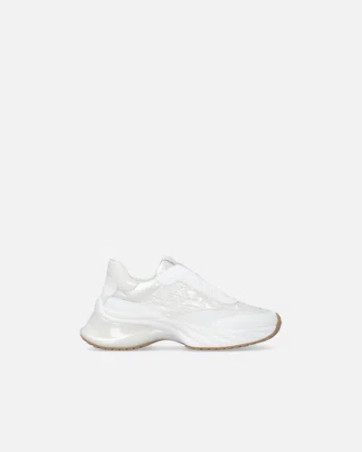 Pinko Sneakers Ariel Avec Logo Love Birds En Cuir Et En Caoutchouc In White