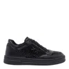 Pinko Mandy Sneakers With Crystals And Studs In Black