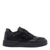 Pinko Mandy Sneakers With Crystals And Studs In Black