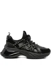 Pinko Ariel Embellished Platform Low-top Sneakers In Black