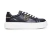 Pinko Yoko 06 Metallic-trim Platform Sneakers In Black
