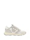 Pinko Sand And White Sneakers In Gray