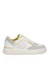 Pinko Low Top Sneakers With Contrast Panels And Perforated Design In White