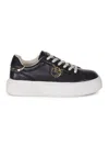 Pinko Leather Sneakers With Platform Sole