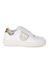 Pinko Logo-embroidered Leather Sneakers