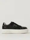 Pinko Yoko 06 Metallic-trim Platform Sneakers In Black