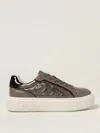 Pinko Quilted Platform Sneakers In Gray