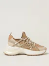 Pinko Ariel Logo-detail Lace-up Sneakers In Neutral