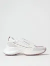 Pinko Ariel Leather And Suede Low-top Sneakers In White