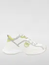 Pinko Perforated Ariel Sneakers With Bird Logo In White
