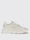 Pinko Suede Zoe Sneakers With Logo In White