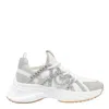 Pinko Sneakers Ariel À Lacets Avec Strass Appliqués In White