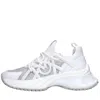 Pinko Ariel Crystal-embellished Lace-up Sneakers In Bianco Neutri